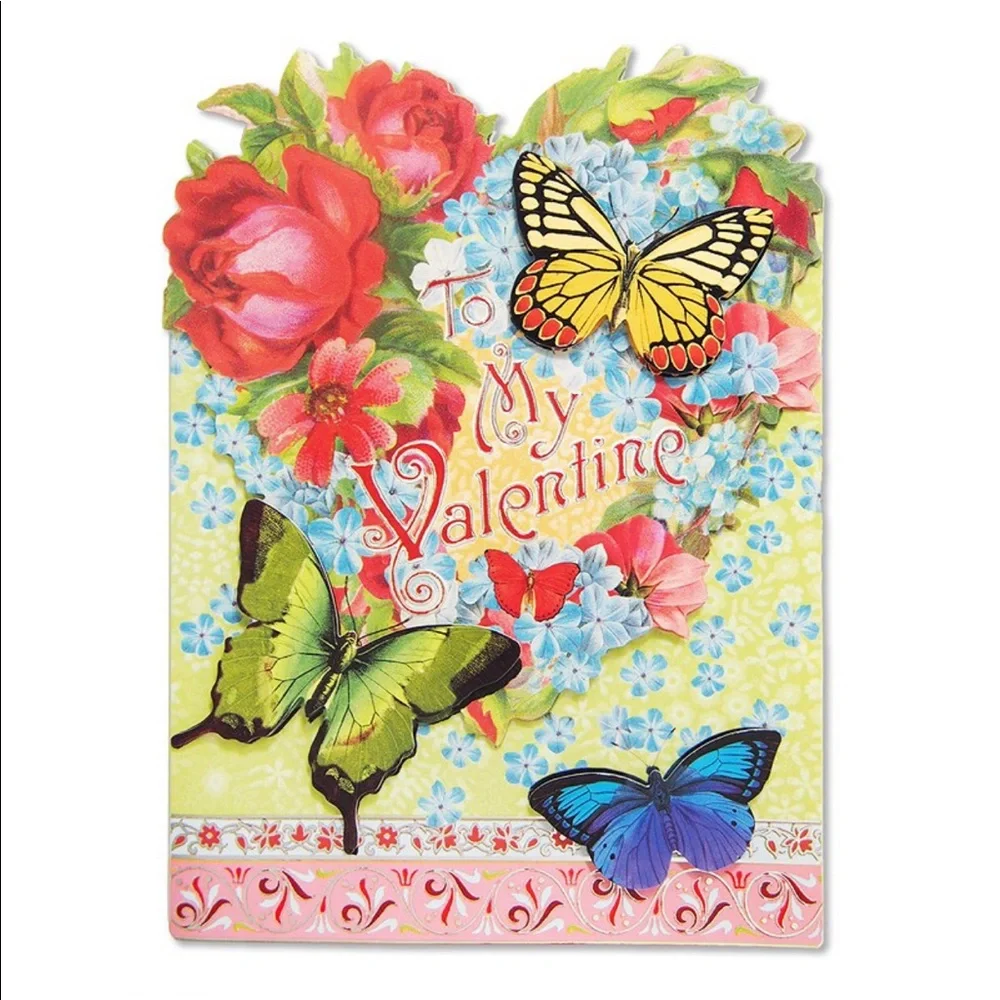 Pooch & Sweetheart Single (1) Small Die-Cut Card: To My Valentine (58718)